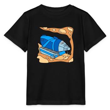 Tunnel boring vehicle Tunnel boring machine - Stanley/Stella MINI CREATOR Kids’ T-Shirt - black - Front - Mikhail (115cm)