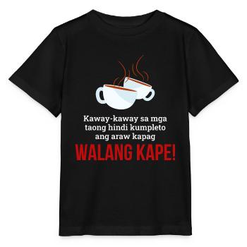 Walang Kape Kaffeedesign für stolze Pinoys - Stanley/Stella Kinder T-Shirt MINI CREATOR  - Schwarz - Vorne - Mikhail (115cm)
