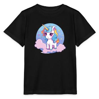 Licorne - T-shirt bio MINI CREATOR Stanley/Stella Enfant - noir - Devant - Mikhail (115cm)
