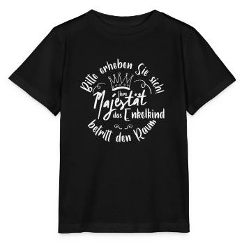 Enkelkind - Majestät - König - Stanley/Stella Kinder T-Shirt MINI CREATOR  - Schwarz - Vorne - Mikhail (115cm)