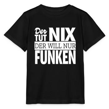 Funken Amateurfunker Funker Geschenkidee Spruch - Stanley/Stella Kinder T-Shirt MINI CREATOR  - Schwarz - Vorne - Mikhail (115cm)