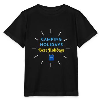 Campingferien Beste Ferien - Stanley/Stella Kinder T-Shirt MINI CREATOR  - Schwarz - Vorne - Mikhail (115cm)