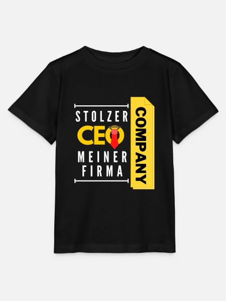 stolzer CEO meiner Firma - Stanley/Stella Kinder T-Shirt MINI CREATOR - Schwarz
