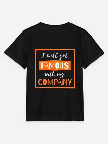 berühmt mit meiner Firma - Stanley/Stella Kinder T-Shirt MINI CREATOR  - Schwarz