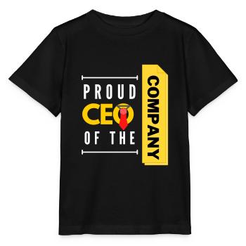 stolzer CEO meines Unternehmens - Stanley/Stella Kinder T-Shirt MINI CREATOR  - Schwarz - Vorne - Mikhail (115cm)