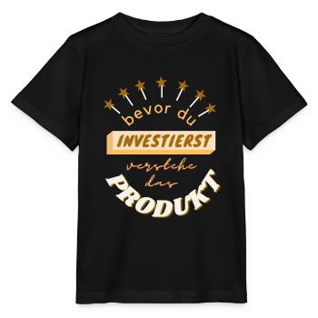 bevor du investierst - Produkt - Stanley/Stella Kinder T-Shirt MINI CREATOR  - Schwarz - Vorne - Mikhail (115cm)