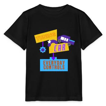 Tuning-Auto, alltägliche Kontrollen - Stanley/Stella Kinder T-Shirt MINI CREATOR  - Schwarz - Vorne - Mikhail (115cm)