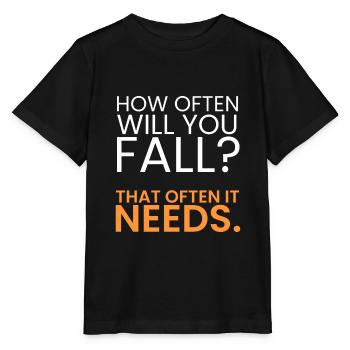 How often should you fail? - Stanley/Stella MINI CREATOR Kids’ T-Shirt - black - Front - Mikhail (115cm)