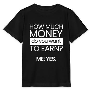 Combien d’argent? - T-shirt bio MINI CREATOR Stanley/Stella Enfant - noir - Devant - Mikhail (115cm)