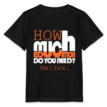 Combien d’éducation? - T-shirt bio MINI CREATOR Stanley/Stella Enfant - noir - Devant - Mikhail (115cm)