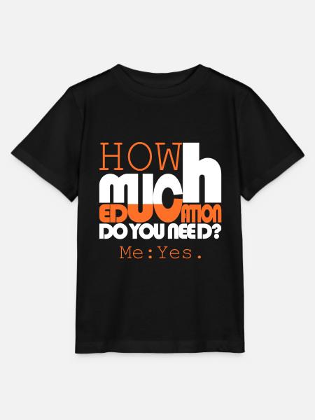 Wie viel Bildung? - Stanley/Stella Kinder T-Shirt MINI CREATOR  - Schwarz