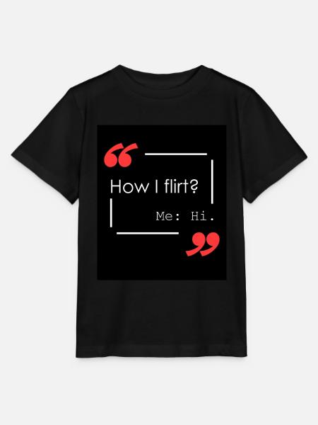 Wie flirte ich? - Stanley/Stella Kinder T-Shirt MINI CREATOR  - Schwarz