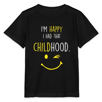 Enfance heureuse - T-shirt bio MINI CREATOR Stanley/Stella Enfant - noir - Devant - Mikhail (115cm)