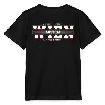 Wien - Stanley/Stella Kinder T-Shirt MINI CREATOR  - Schwarz - Vorne - Mikhail (115cm)