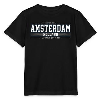 Amsterdam - Stanley/Stella MINI CREATOR Kids’ T-Shirt - black - Front - Mikhail (115cm)