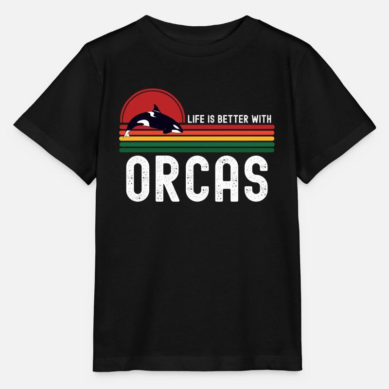Orca - Stanley/Stella Kinder T-Shirt MINI CREATOR - Schwarz