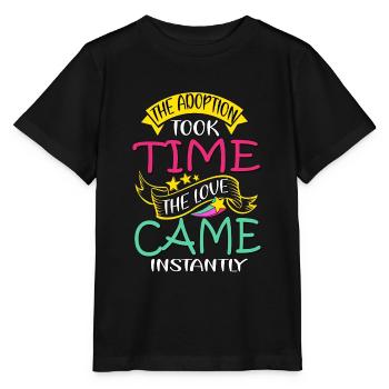 Journée de l’adoption, Adoption Maman Papa Parents - T-shirt bio MINI CREATOR Stanley/Stella Enfant - noir - Devant - Mikhail (115cm)