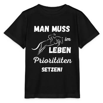 Prioritäten setzen - Stanley/Stella Kinder T-Shirt MINI CREATOR  - Schwarz - Vorne - Mikhail (115cm)