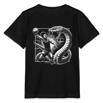 BLACK BASKETBALL MAMBA KOBE BEAN MENTALITY 15 - Stanley/Stella Kinder T-Shirt MINI CREATOR  - Schwarz - Vorne - Mikhail (115cm)