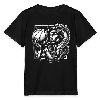 BLACK BASKETBALL MAMBA KOBE BEAN MENTALITY 9 - Stanley/Stella Kinder T-Shirt MINI CREATOR  - Schwarz - Vorne - Mikhail (115cm)