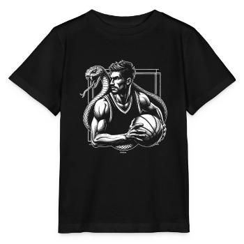 BLACK BASKETBALL MAMBA KOBE BEAN MENTALITY 14 - Stanley/Stella Kinder T-Shirt MINI CREATOR  - Schwarz - Vorne - Mikhail (115cm)