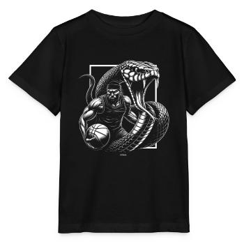 BLACK BASKETBALL MAMBA KOBE BEAN MENTALITY 2 - Stanley/Stella Kinder T-Shirt MINI CREATOR  - Schwarz - Vorne - Mikhail (115cm)