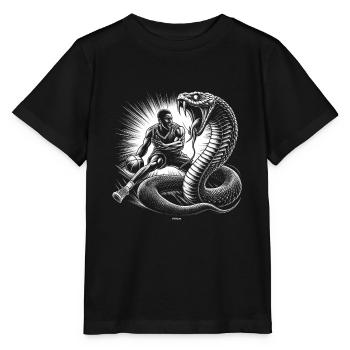 BLACK BASKETBALL MAMBA KOBE BEAN MENTALITY 7 - Stanley/Stella Kinder T-Shirt MINI CREATOR  - Schwarz - Vorne - Mikhail (115cm)