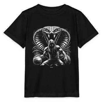 BLACK BASKETBALL MAMBA KOBE BEAN MENTALITY - Stanley/Stella Kinder T-Shirt MINI CREATOR  - Schwarz - Vorne - Mikhail (115cm)