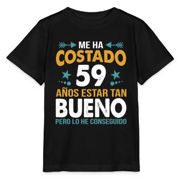 ME HA COSTADO 59 AÑOS ESTAR TAN BUENO - Stanley/Stella MINI CREATOR Kids’ T-Shirt - black - Front - Mikhail (115cm)