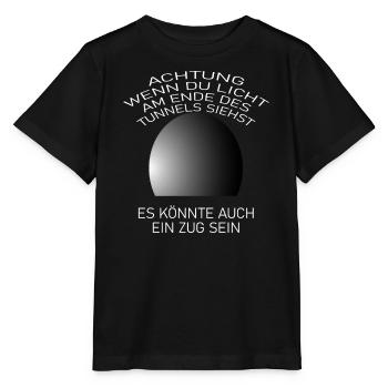 Lustige Sprüche Zug,Tunnel - Stanley/Stella Kinder T-Shirt MINI CREATOR  - Schwarz - Vorne - Mikhail (115cm)