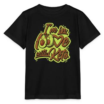 Keto Diet Love Ketogenic Diet Avocado - Stanley/Stella MINI CREATOR Kids’ T-Shirt - black - Front - Mikhail (115cm)