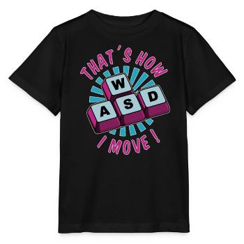PC Gaming Gamer Gamer Keyboard Online Multiplayer - T-shirt bio MINI CREATOR Stanley/Stella Enfant - noir - Devant - Mikhail (115cm)