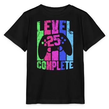 Gambler 25th Birthday Gamepad Gaming Controller - T-shirt bio MINI CREATOR Stanley/Stella Enfant - noir - Devant - Mikhail (115cm)