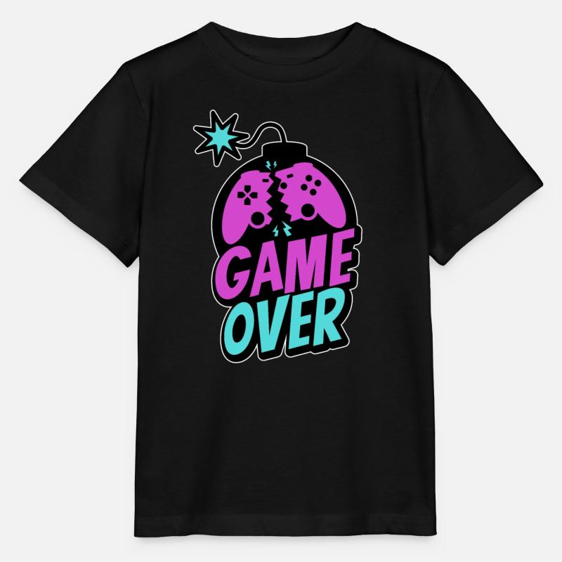 Game Over Controller Console Gamer Pro Gaming - T-shirt bio MINI CREATOR Stanley/Stella Enfant - noir