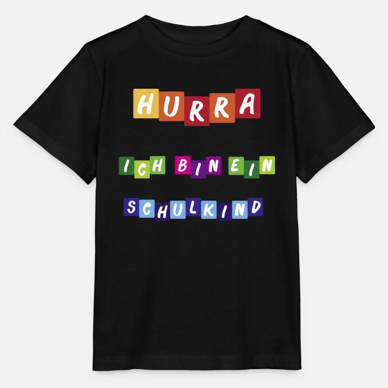 Hurra ich bin ein Schulkind - Stanley/Stella Kinder T-Shirt MINI CREATOR  - Schwarz