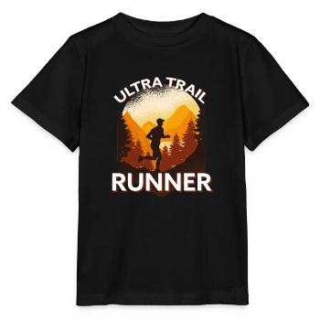 Trail Running & Berglauf, Ultra Trail Runner - Stanley/Stella Kinder T-Shirt MINI CREATOR  - Schwarz - Vorne - Mikhail (115cm)