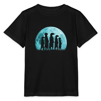 Meerkat Moon Surikate - Stanley/Stella MINI CREATOR Kids’ T-Shirt - black - Front - Mikhail (115cm)