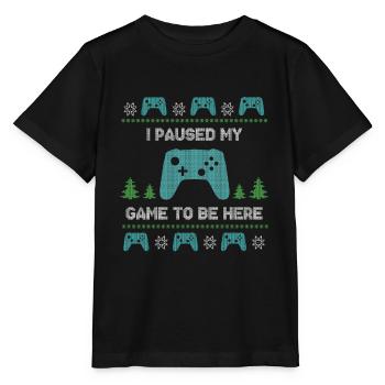Cadeau de chandail de Noël laid Gamer Gaming - T-shirt bio MINI CREATOR Stanley/Stella Enfant - noir - Devant - Mikhail (115cm)