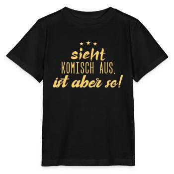 Sieht komisch aus, ist aber so!! - Stanley/Stella Kinder T-Shirt MINI CREATOR  - Schwarz - Vorne - Mikhail (115cm)