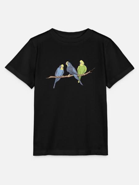 Vögel - Stanley/Stella Kinder T-Shirt MINI CREATOR  - Schwarz