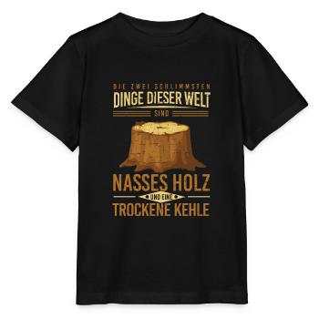 Holzarbeiten Kollegen Werkstatt Holz Holzarbeit - Stanley/Stella Kinder T-Shirt MINI CREATOR  - Schwarz - Vorne - Mikhail (115cm)