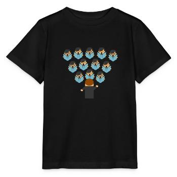 Chor - Stanley/Stella Kinder T-Shirt MINI CREATOR  - Schwarz - Vorne - Mikhail (115cm)