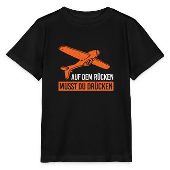 Modellflug Modellflieger Modellflugzegflieger - Stanley/Stella Kinder T-Shirt MINI CREATOR  - Schwarz - Vorne - Mikhail (115cm)
