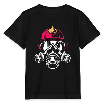 Feuerwehrfrau - Stanley/Stella Kinder T-Shirt MINI CREATOR  - Schwarz - Vorne - Mikhail (115cm)