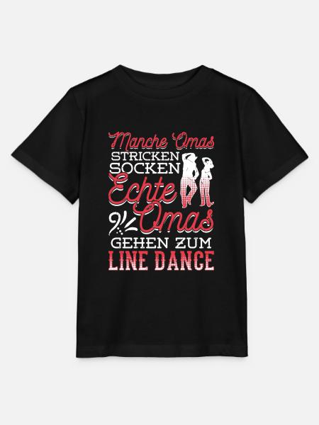 Manche Omas Stricken Echte Line Dance Tänzerin - Stanley/Stella Kinder T-Shirt MINI CREATOR - Schwarz