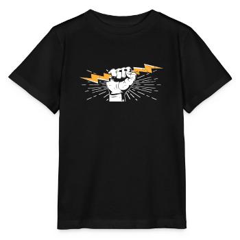 electrician - Stanley/Stella MINI CREATOR Kids’ T-Shirt - black - Front - Mikhail (115cm)