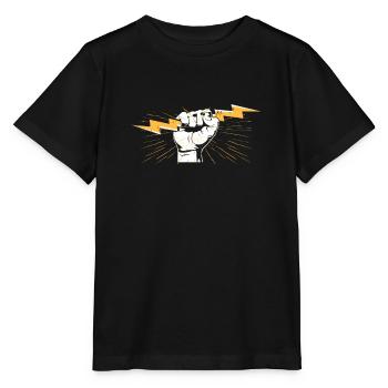 electrician - Stanley/Stella MINI CREATOR Kids’ T-Shirt - black - Front - Mikhail (115cm)