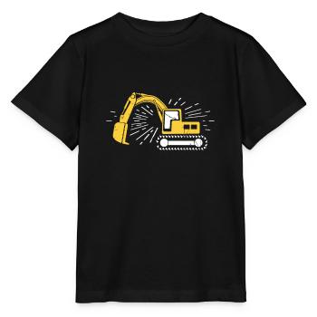 excavator operator - Stanley/Stella MINI CREATOR Kids’ T-Shirt - black - Front - Mikhail (115cm)