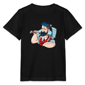lumberjack - Stanley/Stella MINI CREATOR Kids’ T-Shirt - black - Front - Mikhail (115cm)