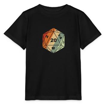 Pen and Paper RPG GAMER Wuerfel set Sammlung RETRO - Stanley/Stella Kinder T-Shirt MINI CREATOR  - Schwarz - Vorne - Mikhail (115cm)